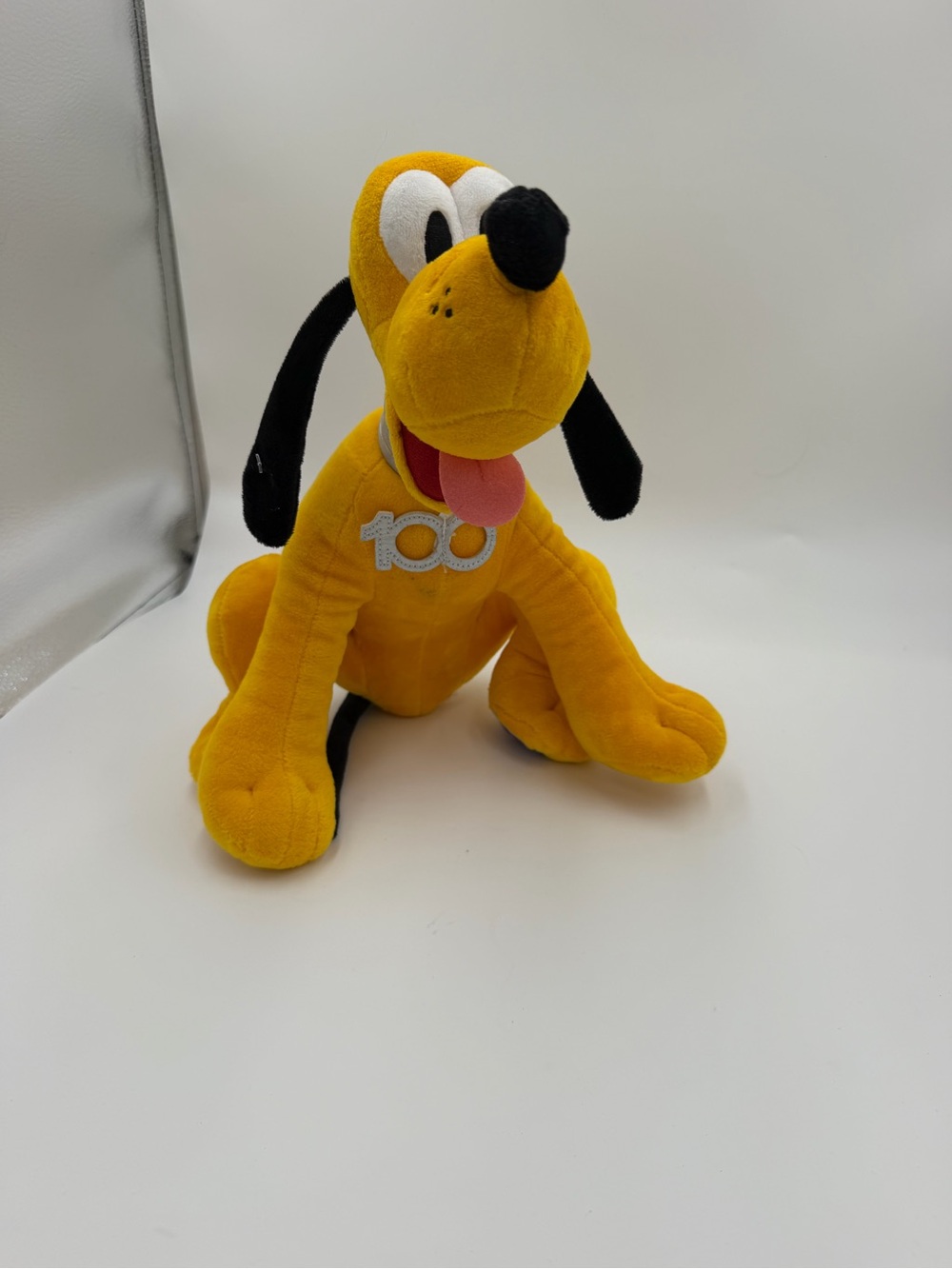 Disney‎ 100 Years of Wonder Pluto Plush Dog Plush Disney100 Silver no tag